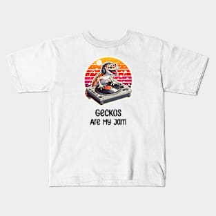Gecko DJ Music Kids T-Shirt